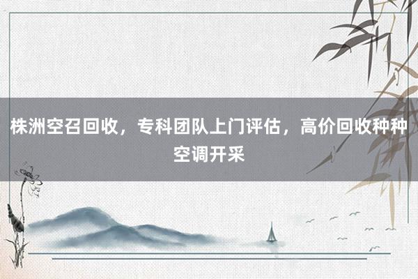 株洲空召回收，专科团队上门评估，高价回收种种空调开采